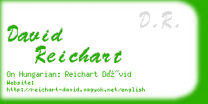 david reichart business card